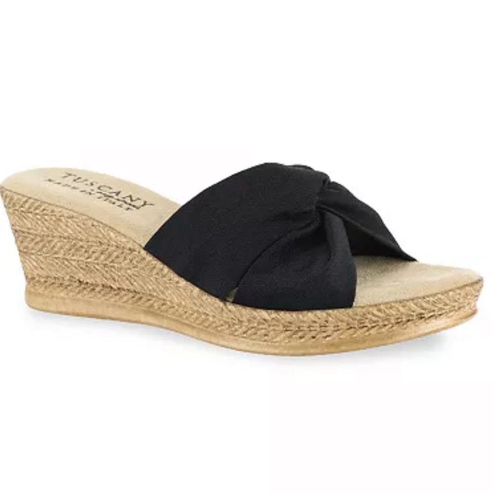 EASY STREET TUSCANY DINAH WEDGE EUC